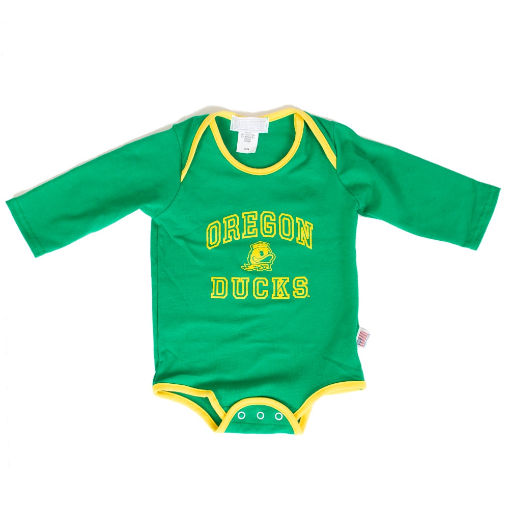 Arched Oregon, Third Street, Green, Onesies, Kids, Infant, Long sleeve, 1010710